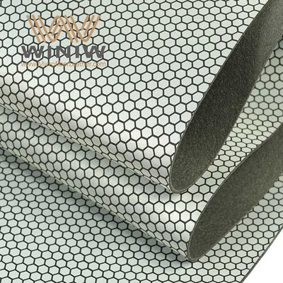Honeycomb Pattern Football Faux Leather Fabric Artificial Leather Material