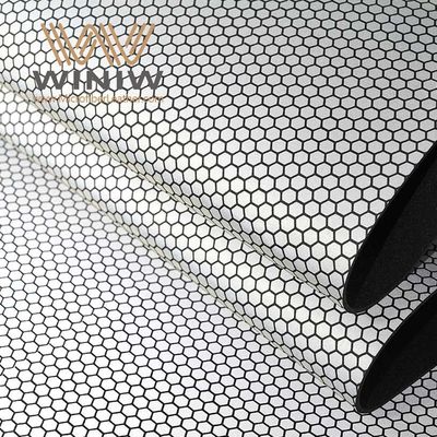 Honeycomb Pattern Football Faux Leather Fabric Artificial Leather Material